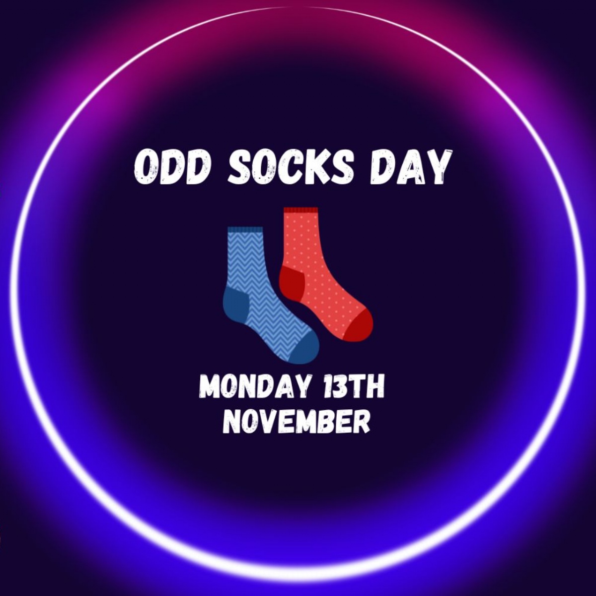 Woolwich Polytechnic Sixth Form Odd Socks Day Monday 13th November. Supporting Antibullying